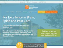Tablet Screenshot of neurosciencegroup.com